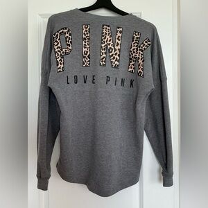 Victoria's Secret PINK Charcoal Crewneck Sweater